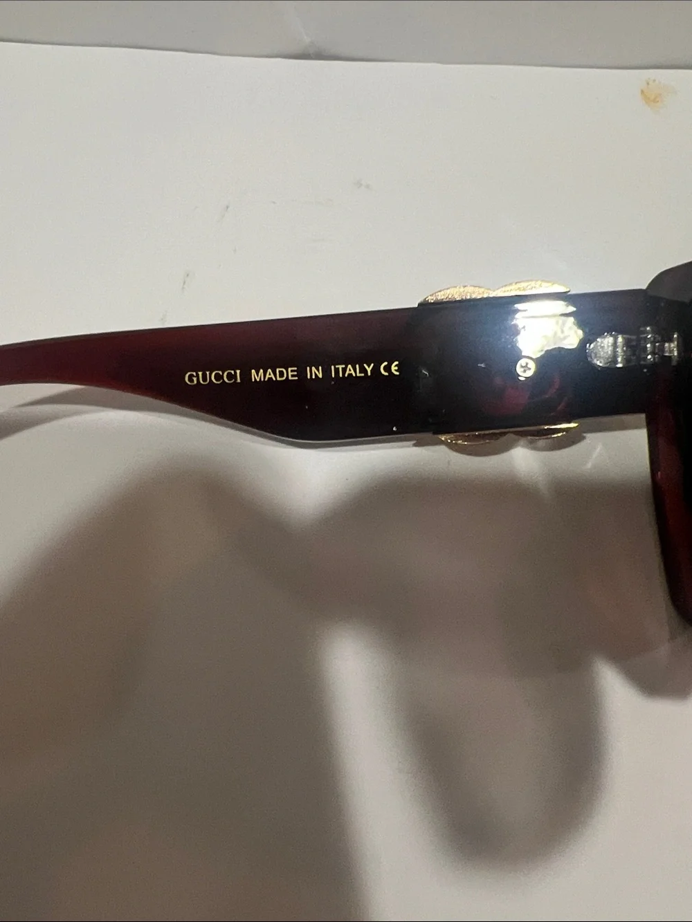 Gucci  Oversized Square Sunglasses in Burgundy and Black with Gradient Lens’s